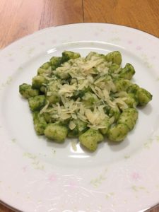 plate of homemade Gnocchi